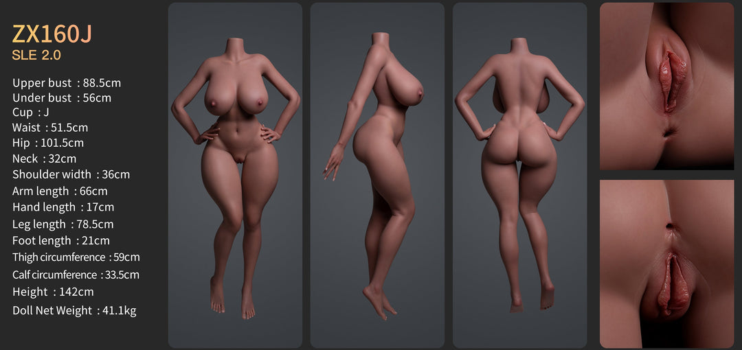 ZELEX SLE Series Silicone Sex Doll Bodies - Single Body(No Head)