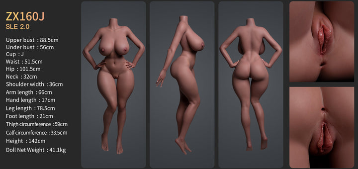 ZELEX SLE Series Silicone Sex Doll Bodies - Single Body(No Head)