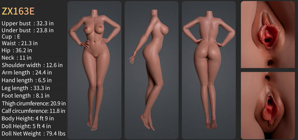 ZELEX SLE Series Silicone Sex Doll Bodies - Single Body(No Head)