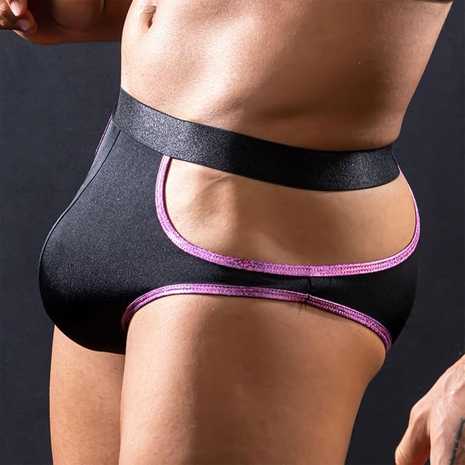 Skivvies - Black Sexy Hollow Male Underwear