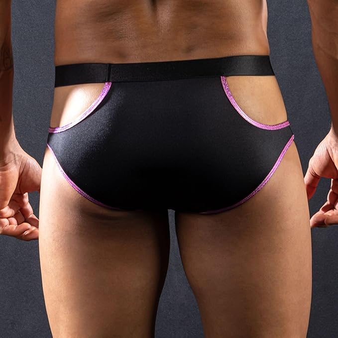 Skivvies - Black Sexy Hollow Male Underwear