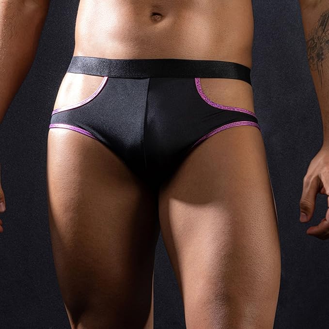 Skivvies - Black Sexy Hollow Male Underwear