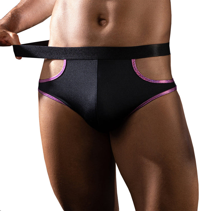 Skivvies - Black Sexy Hollow Male Underwear