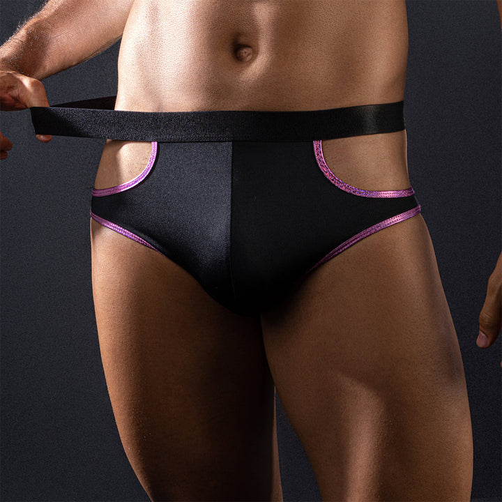 Skivvies - Black Sexy Hollow Male Underwear