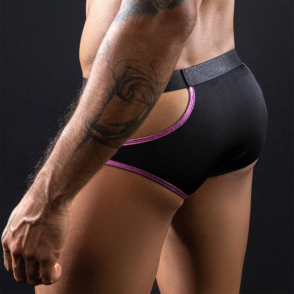 Skivvies - Black Sexy Hollow Male Underwear
