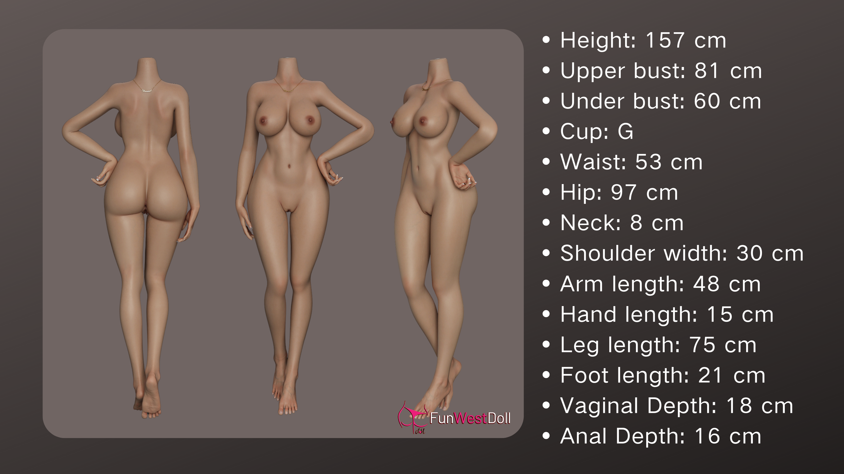 FunWest Doll 157 cm G Silicone - Lily