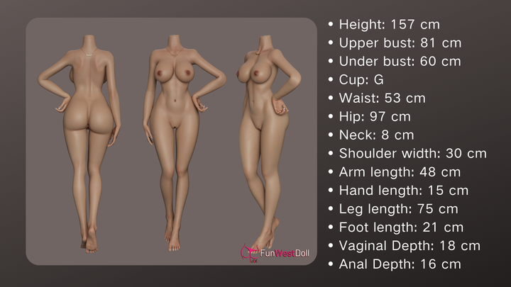 FunWest Doll 157 cm G Silicone Real Skin Texture - Lily (EU)