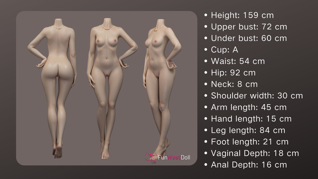 FunWest Doll 159 cm A Silicone Real Skin Texture - Asian Alice (EU)