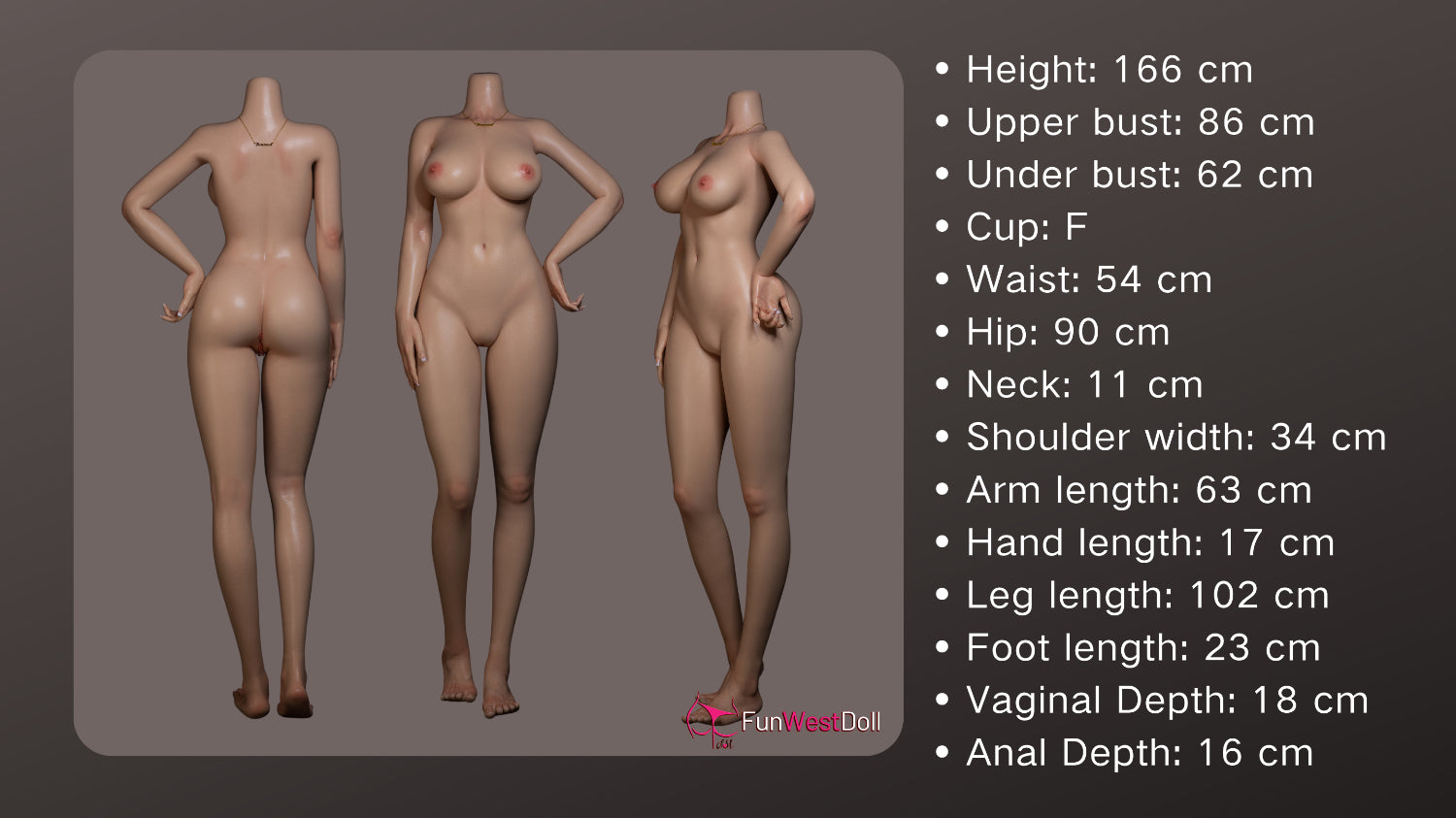 FunWest Doll 166 cm F Silicone - European Juliette