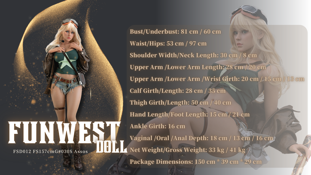 FunWest Doll 157 cm G Silicone - European Assos