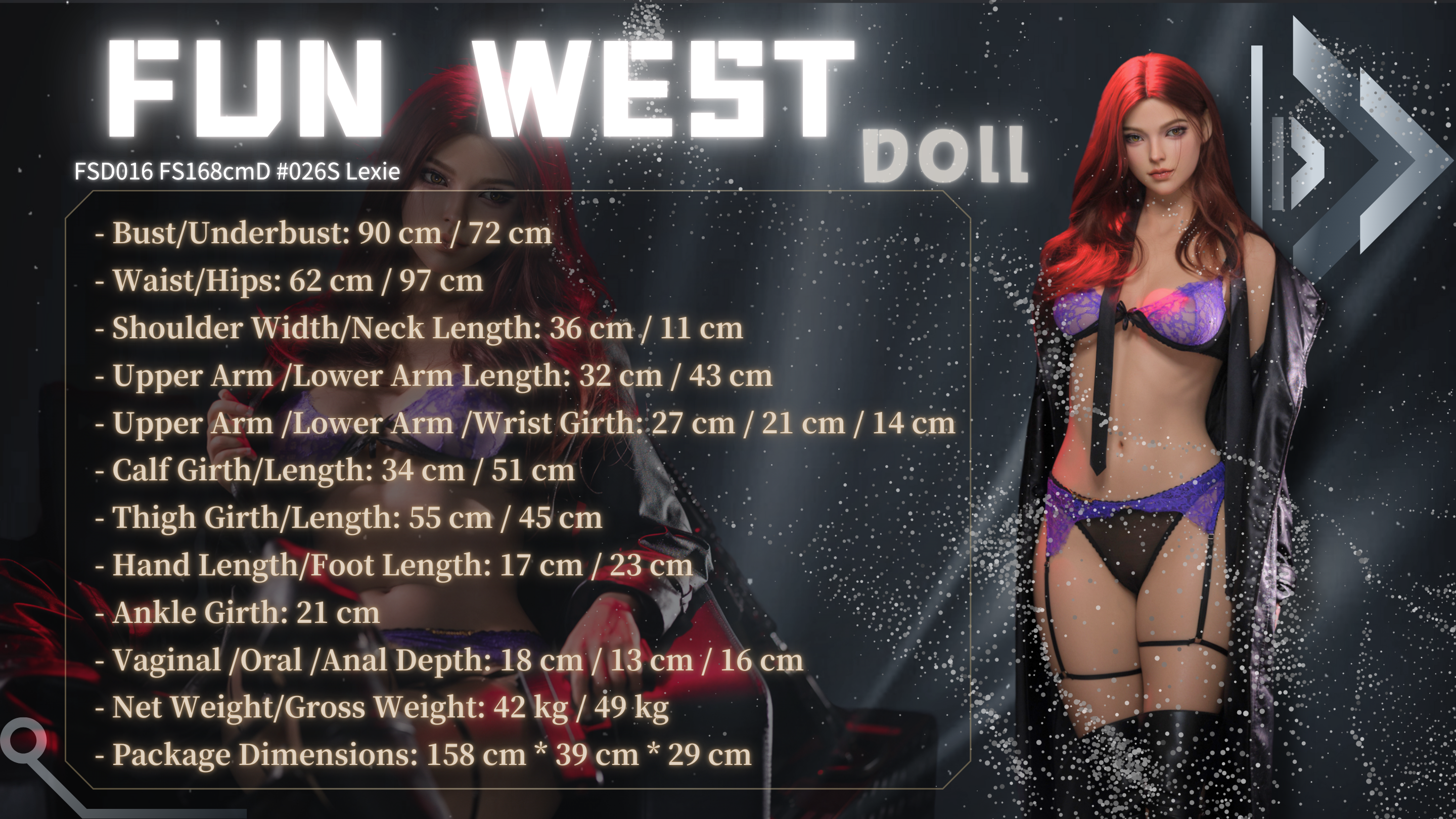 FunWest Poupée 168 cm D Silicone - Lexie Asiatique