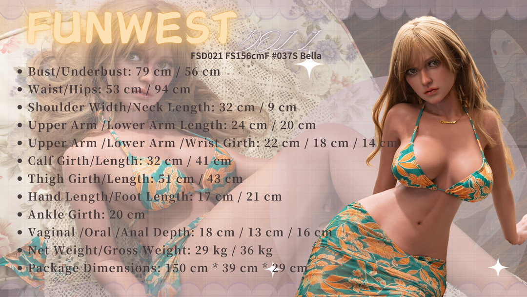 FunWest Doll 156 cm F Silicone - Bella