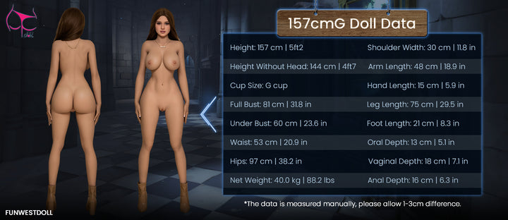 FunWest Puppe 157 cm G TPE - Rose (EU)