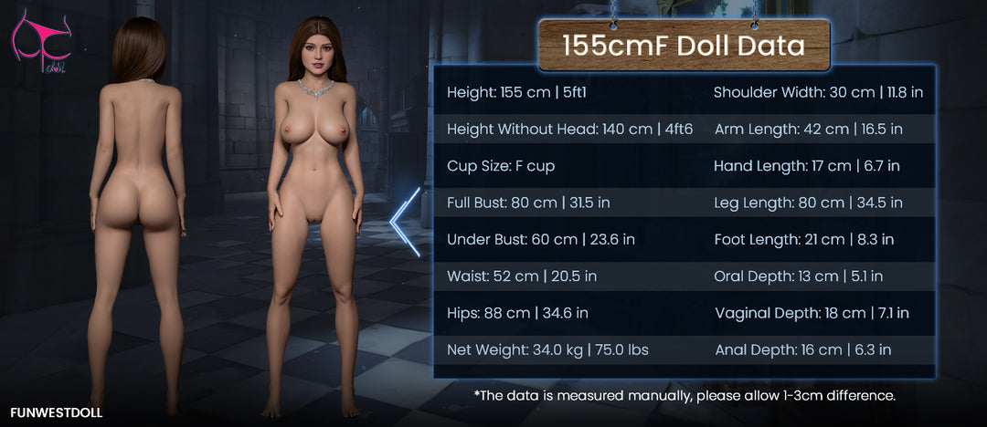 FunWest 인형 155 cm F TPE - 유러피언 로즈(미국)