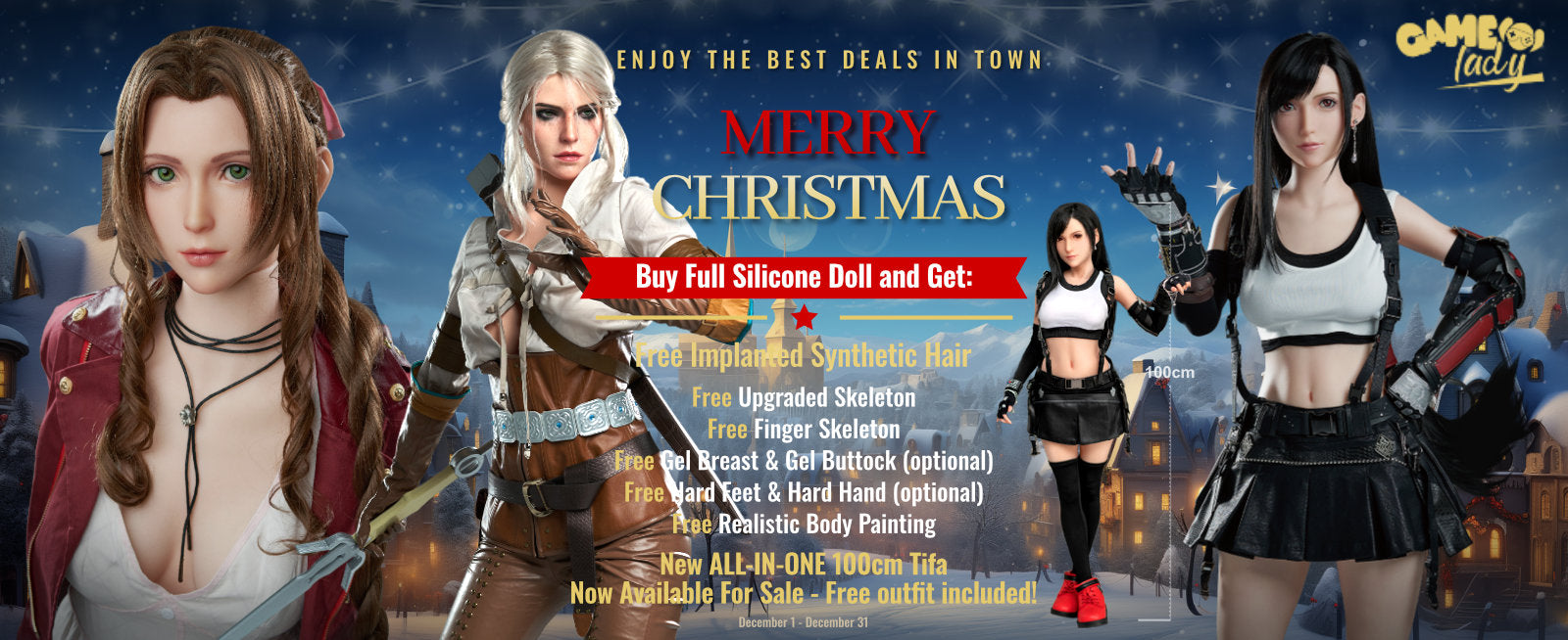 Game Lady Sex Dolls December Promotion Desktop Banner