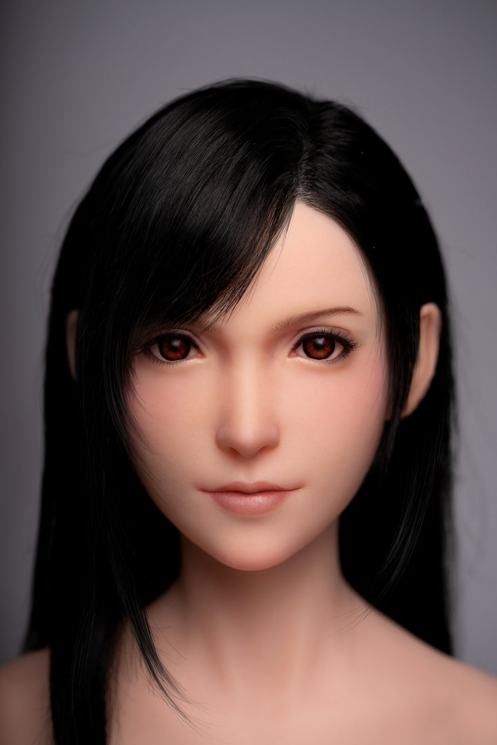 Game Lady 100 cm B Silicone Seamless Neck - Tifa (Wig)