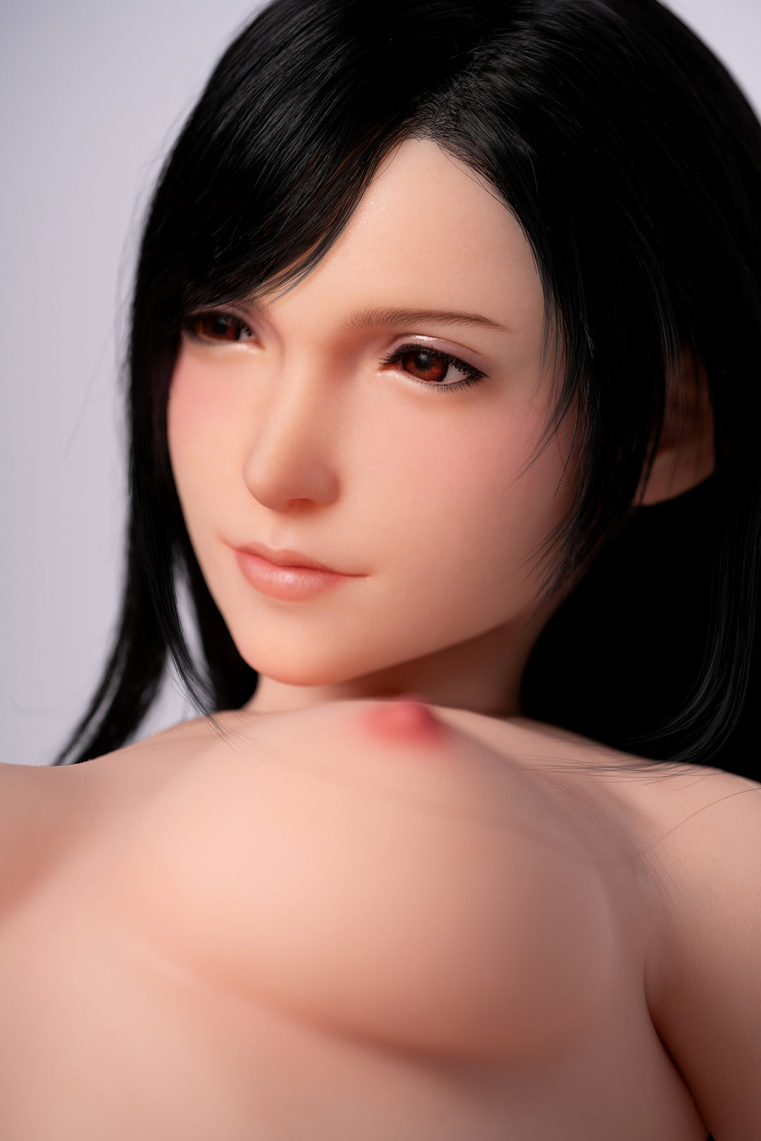 Game Lady 100 cm B Silicone Seamless Neck - Tifa (Wig)