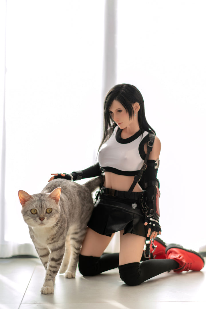 Game Lady 100 cm B Silicone Seamless Neck - Tifa (Wig)