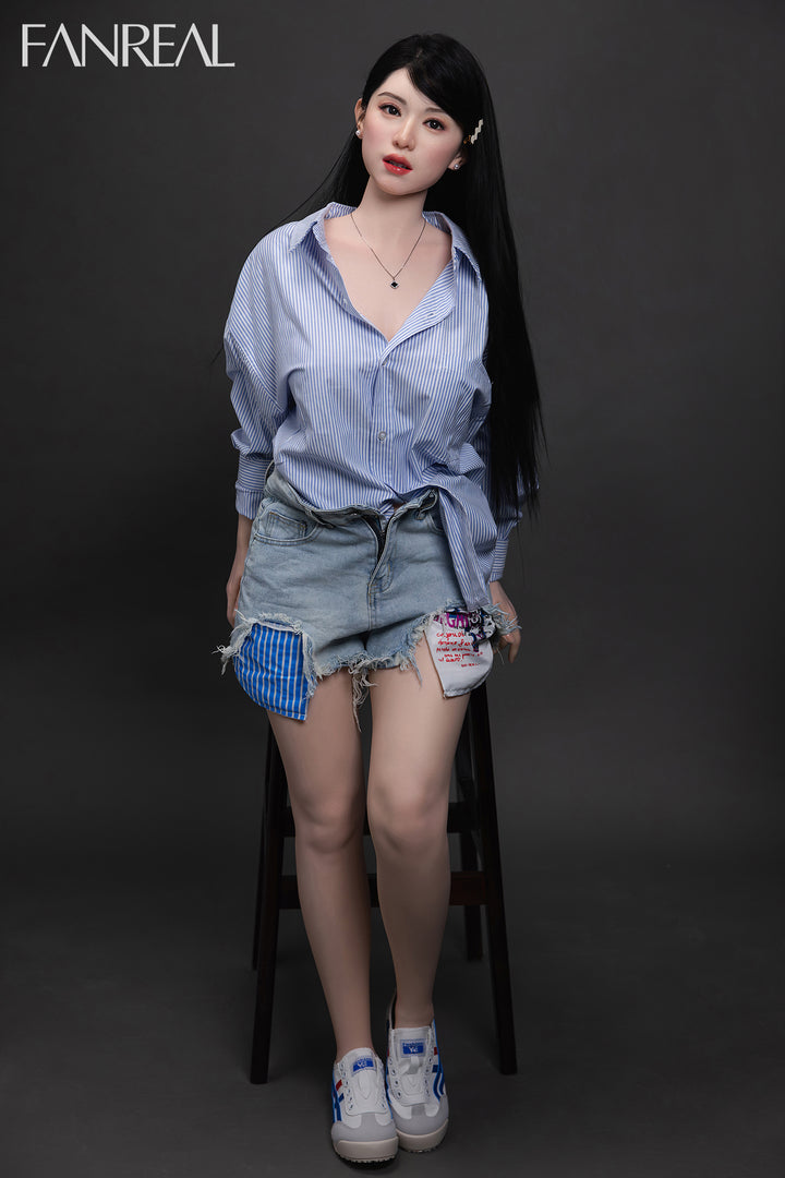 FANREAL Doll Kimmy V2 – 155cm F-Cup Silicone Sex Doll with Real Skin Texture
