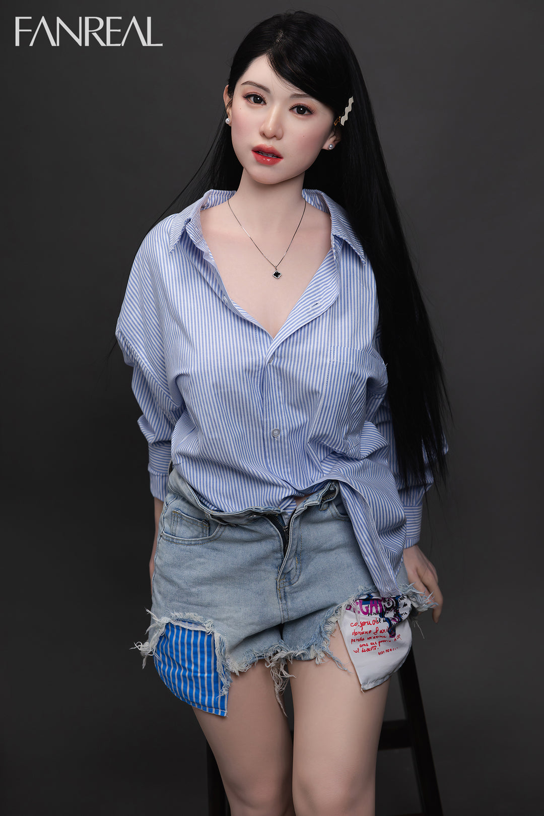 FANREAL Doll Kimmy V2 – 155cm F-Cup Silicone Sex Doll with Real Skin Texture