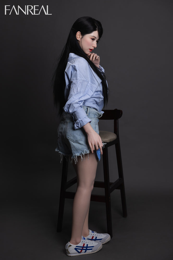 FANREAL Doll Kimmy V2 – 155cm F-Cup Silicone Sex Doll with Real Skin Texture
