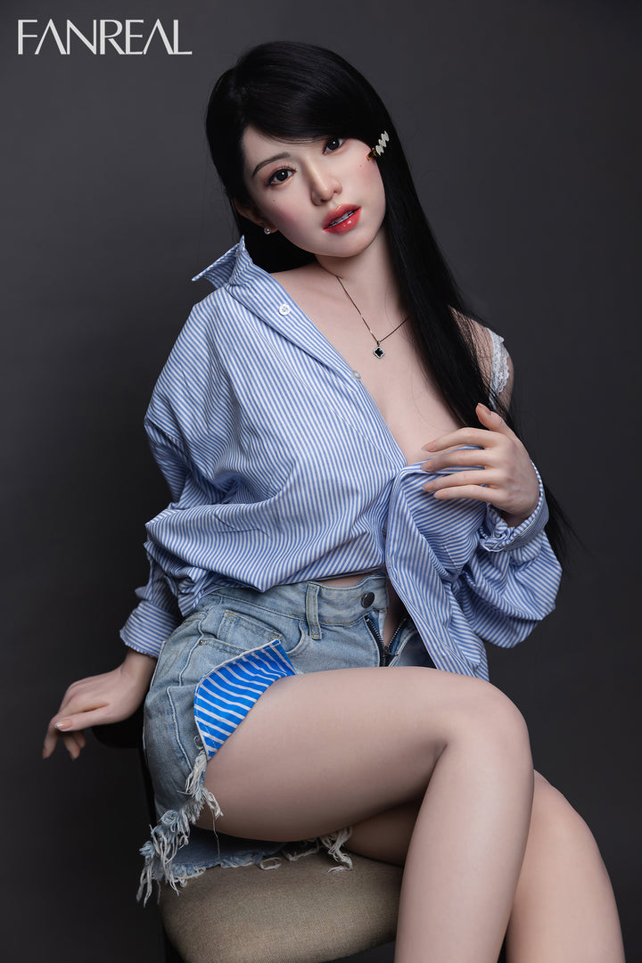 FANREAL Doll Kimmy V2 – 155cm F-Cup Silicone Sex Doll with Real Skin Texture