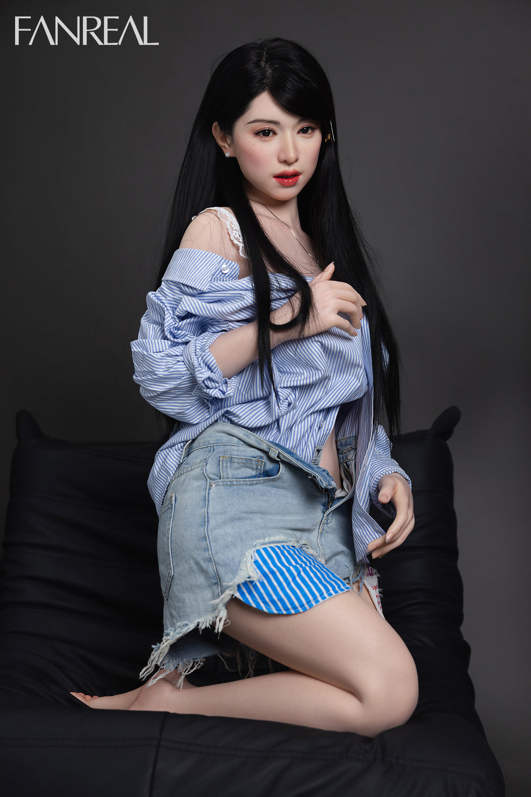 FANREAL Doll Kimmy V2 – 155cm F-Cup Silicone Sex Doll with Real Skin Texture