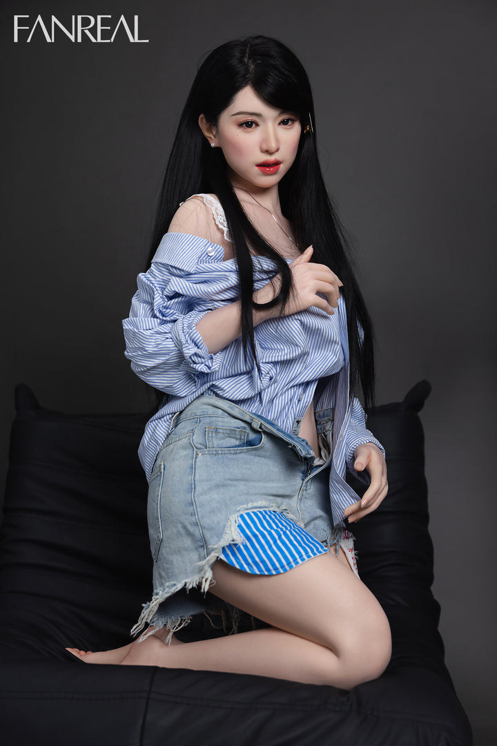 FANREAL Doll Kimmy V2 – 155cm F-Cup Silicone Sex Doll with Real Skin Texture