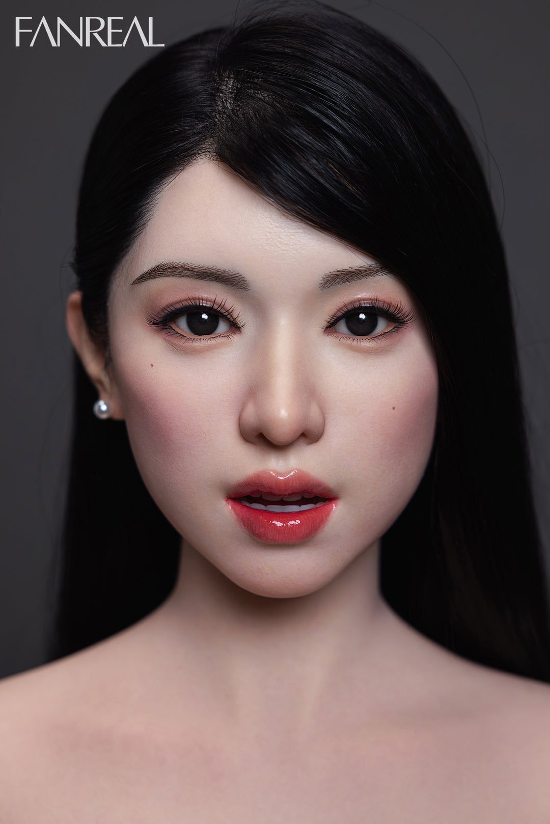 Fanreal silicone doll Kimmy 155cm close-up face with realistic makeup