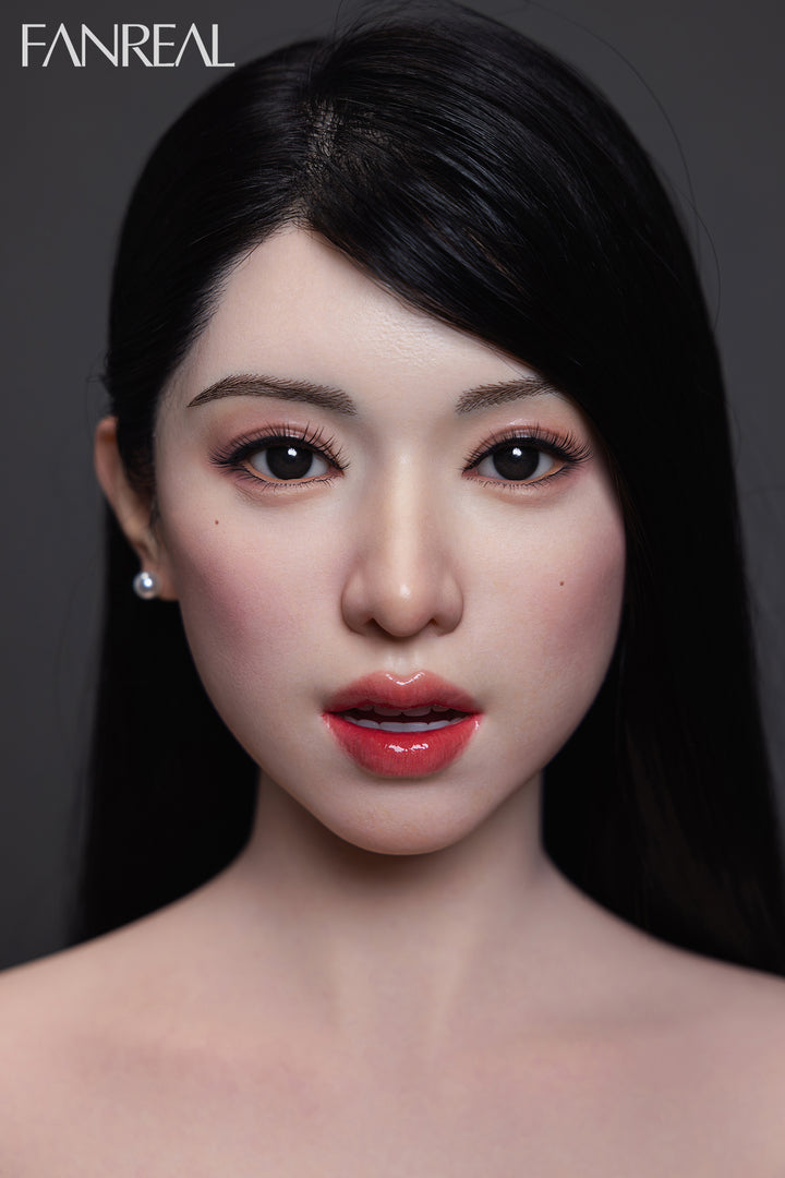 Fanreal silicone doll Kimmy 155cm close-up face with realistic makeup