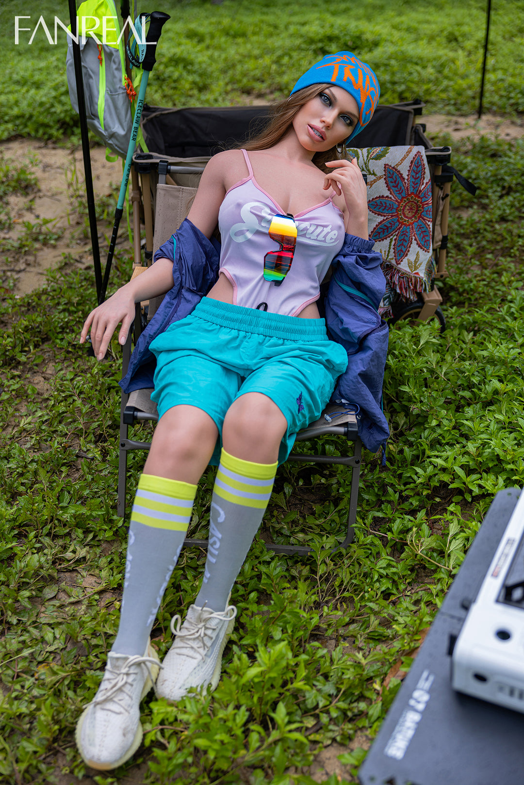 FANREAL Doll Kelly V3 – 155cm F-Cup Silicone Sex Doll with Real Skin Texture