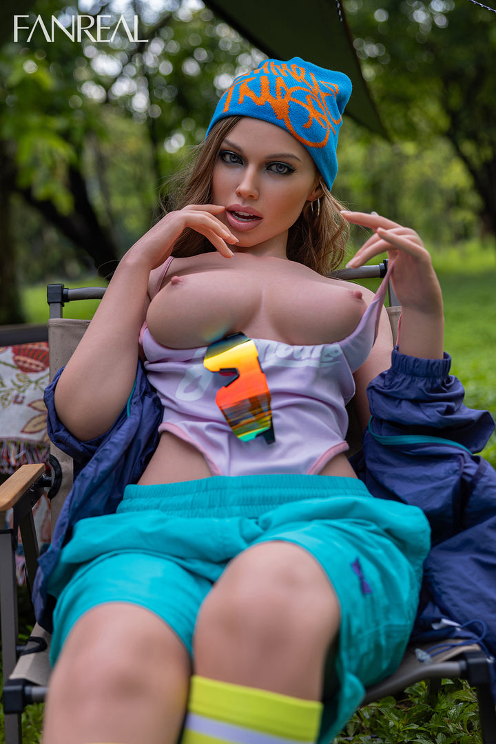 FANREAL Doll Kelly V3 – 155cm F-Cup Silicone Sex Doll with Real Skin Texture