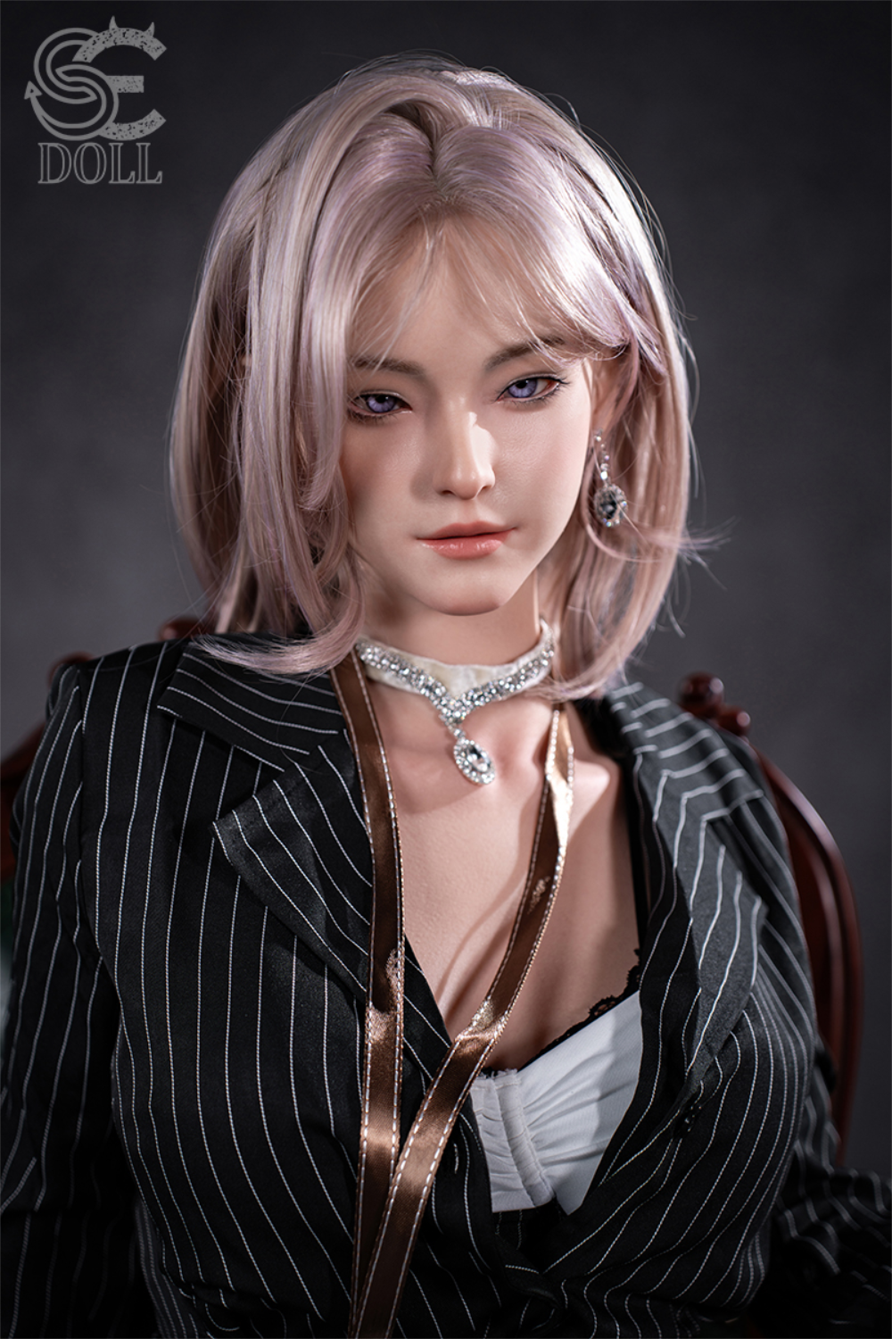 SEDOLL T160 cm C Aya Series Silicone -  Shion.B with blonde hair and formal attire.