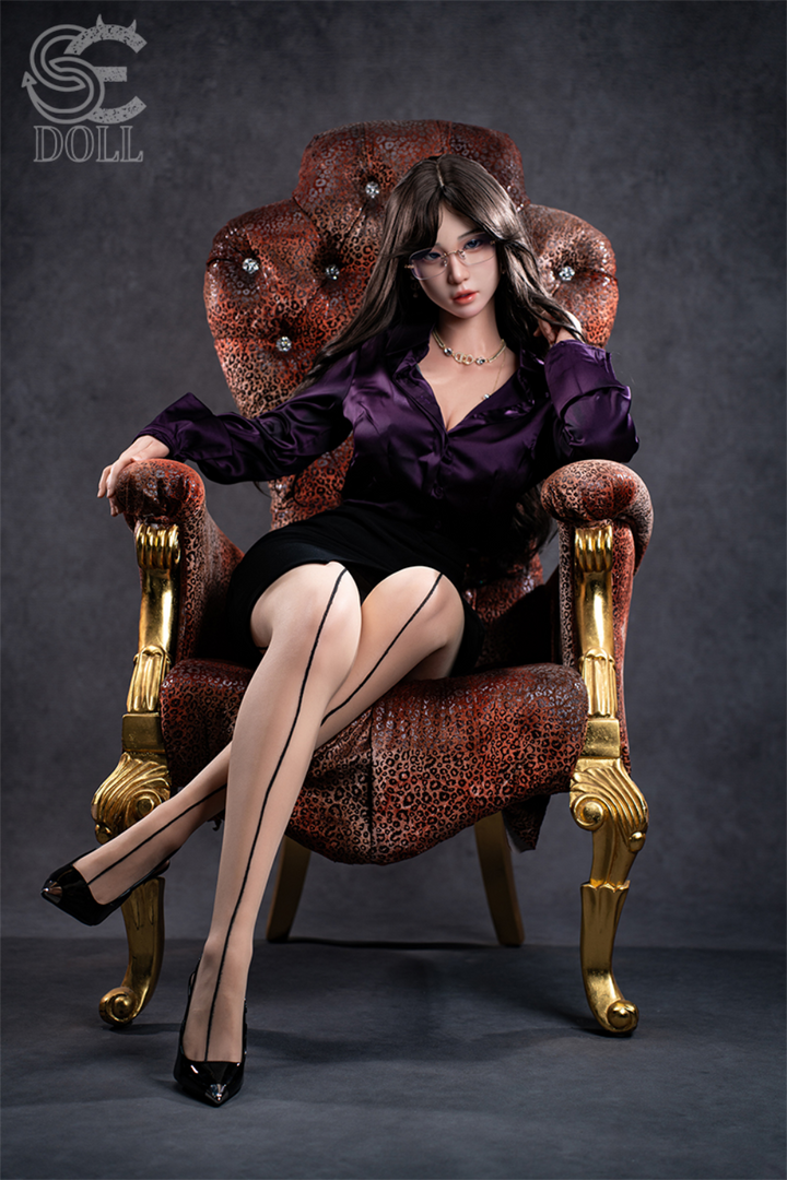 SEDOLL T161 cm C Aya Series Silicone -  Sena.A  sitting on an ornate chair.
