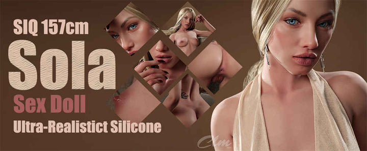 CLIMAX DOLL 157 cm Silicone - Sola (Mâchoire Mobile)