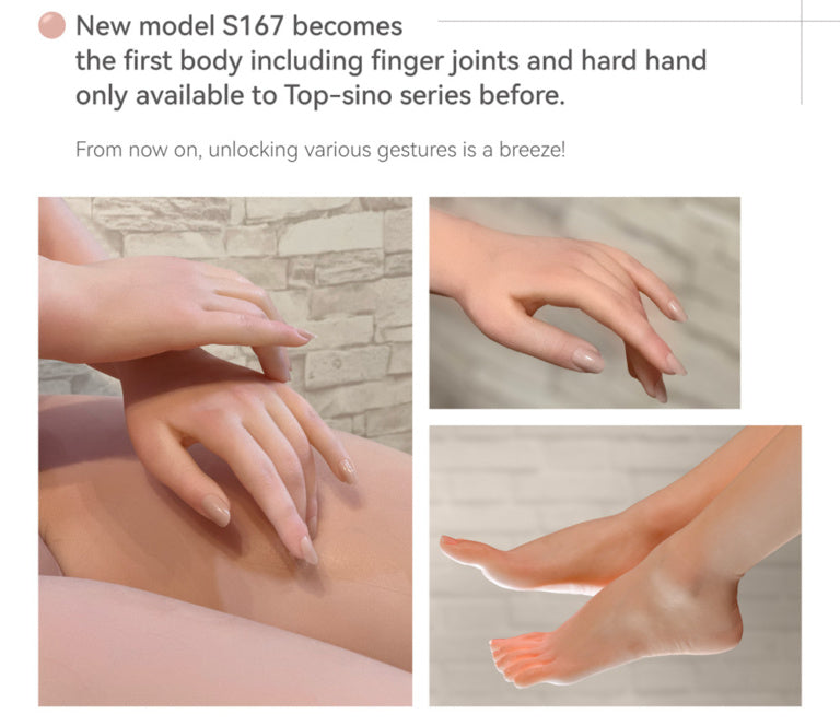 Sino Doll Pro Soft Max 167 cm Silicone Platine - Linchun