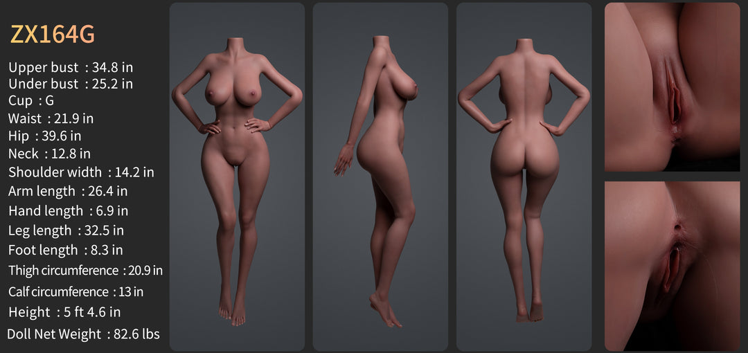 Muñeca Zelex Serie SLE 164 cm G Silicona - ZXE204-1 Mandíbula Móvil (SG)