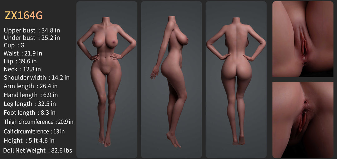 Muñeca Zelex Serie SLE 164 cm G Silicona - ZXE202-1 Mandíbula Móvil