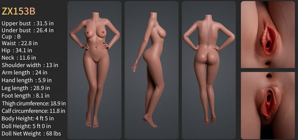 ZELEX SLE Series Silicone Sex Doll Bodies - Single Body(No Head)