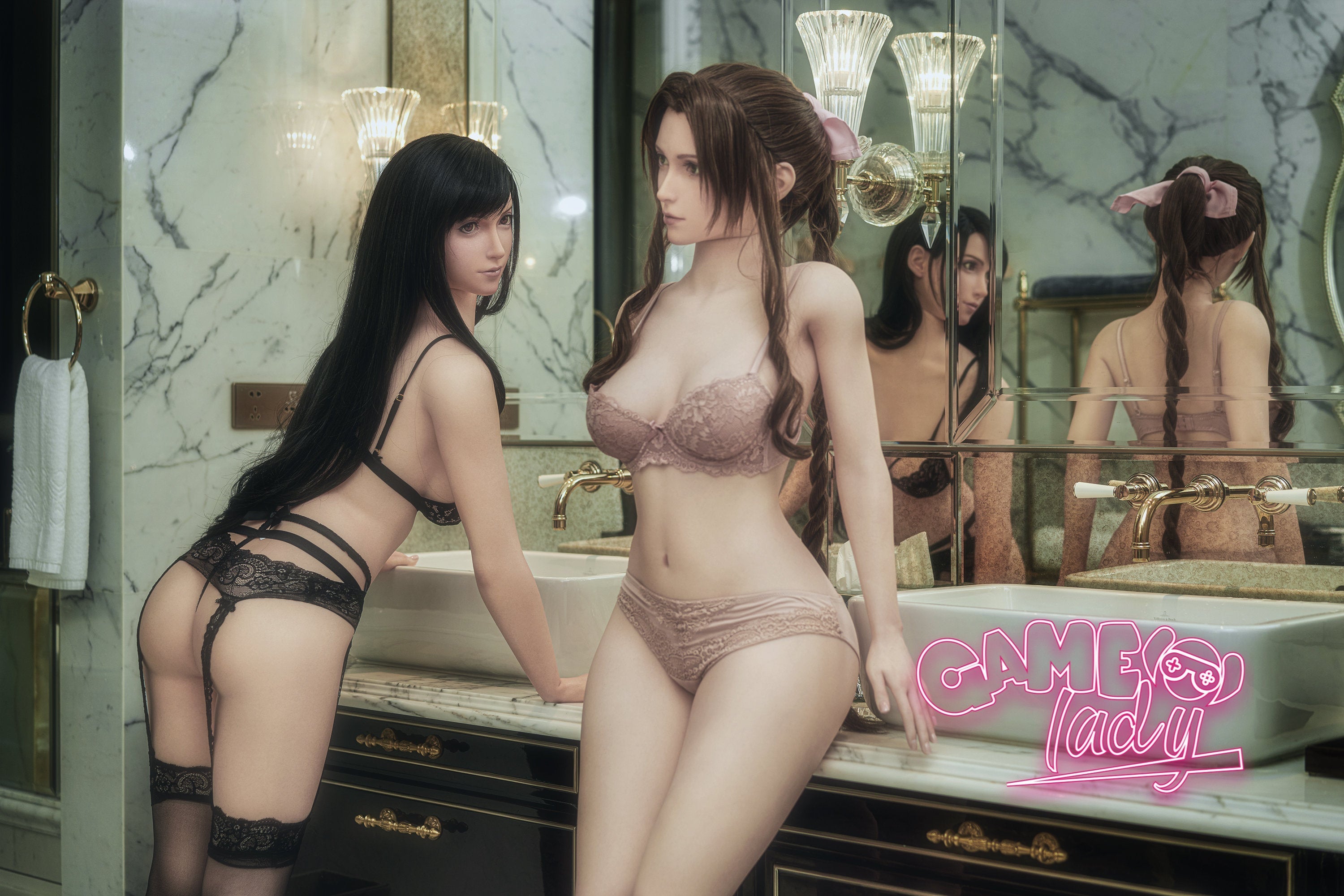 Game Lady Silicone - Tifa 168 cm & Aerith 167 cm | Sex Dolls SG