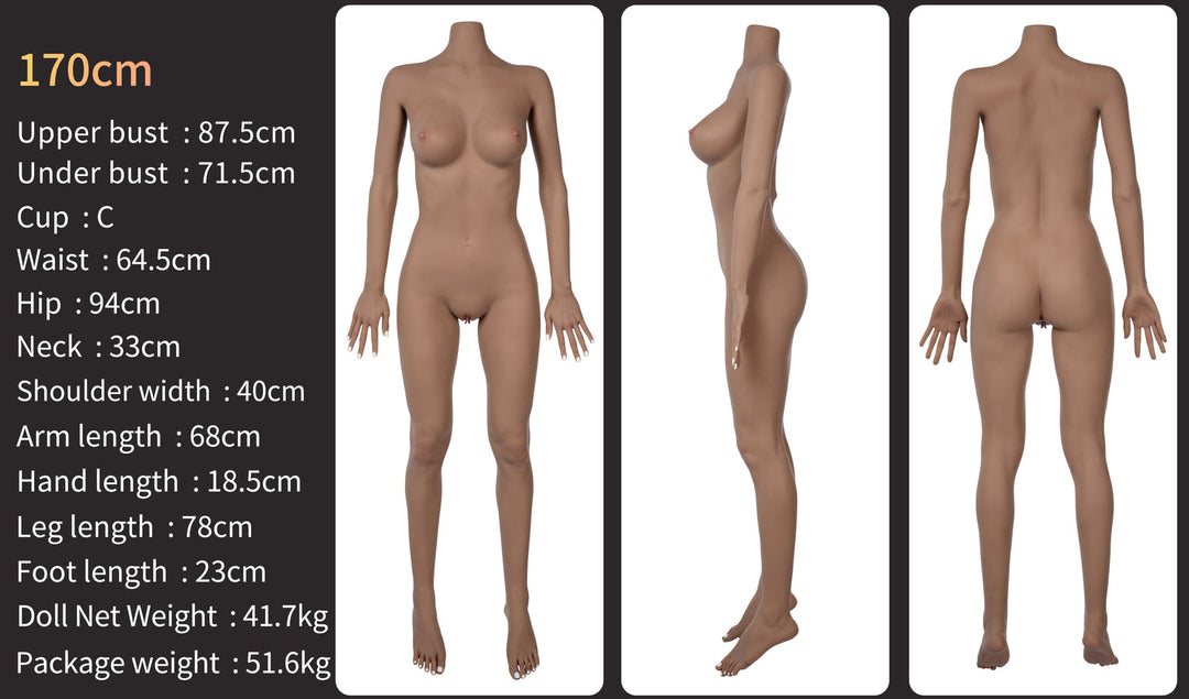 Zelex Doll 170 cm C hybride - Yvonne (mâchoire mobile)